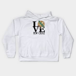 LOVE New Castle Oklahoma Kids Hoodie